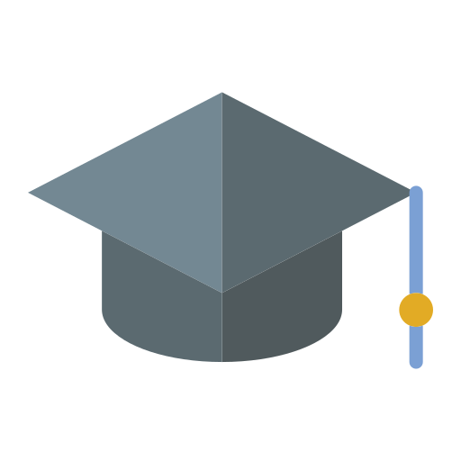 sombrero de graduacion icono gratis