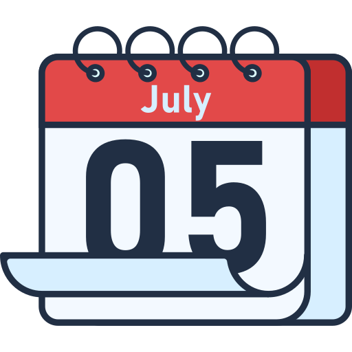 Июль бесплатно иконка Июль бесплатно иконка