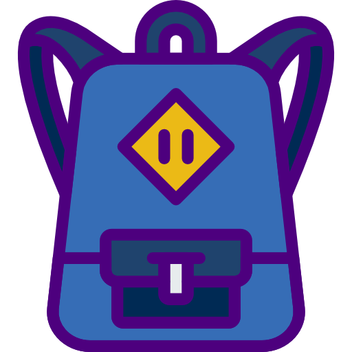 mochila icono gratis