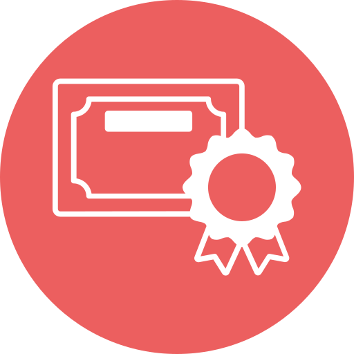 certificado icono gratis