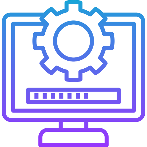 System update Generic gradient outline icon