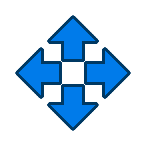 Four arrows - free icon
