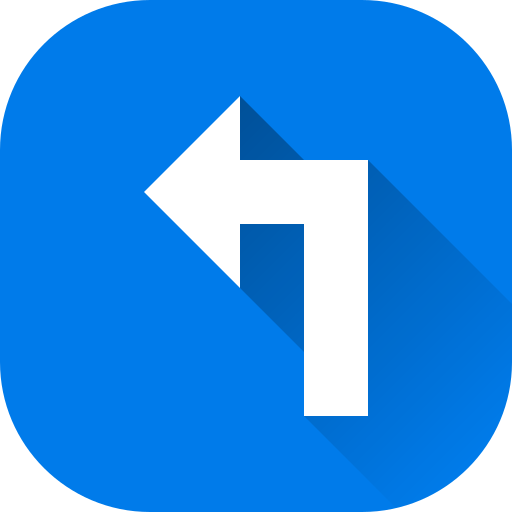 Turn Left Generic gradient fill icon