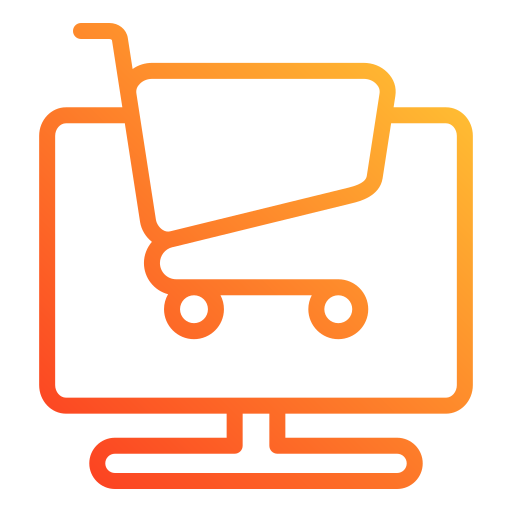 Online shopping Generic gradient outline icon