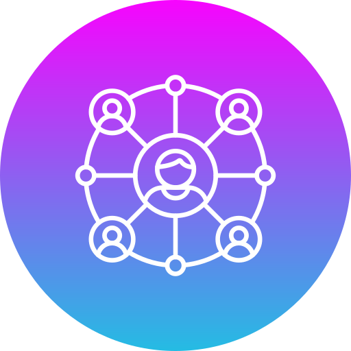 Network Generic gradient fill icon