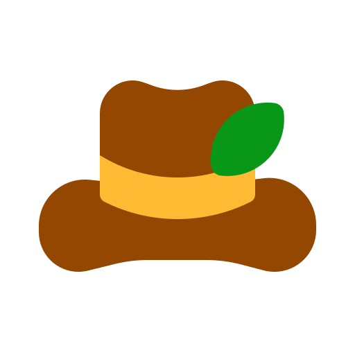 sombrero de fieltro icono gratis