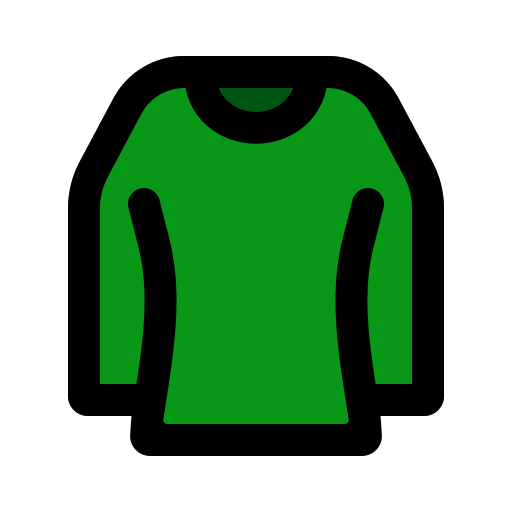 Long sleeved Generic color lineal-color icon