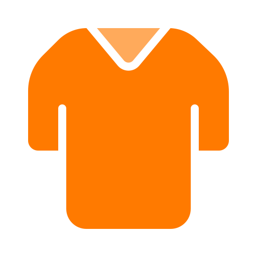 V neck Generic color fill icon