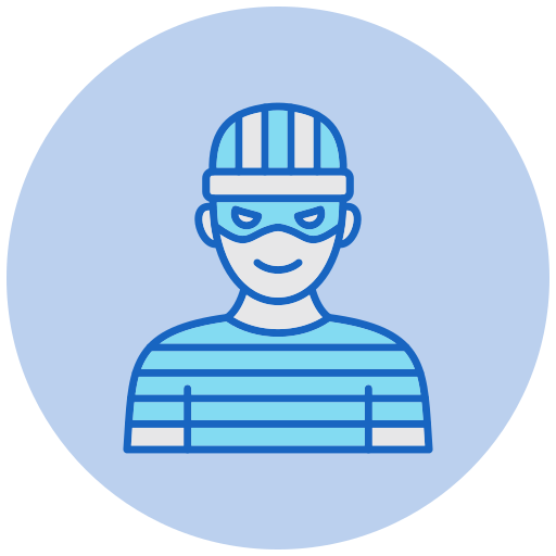 delincuente icono gratis