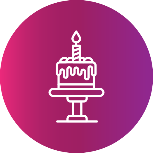 pastel de cumpleaños icono gratis