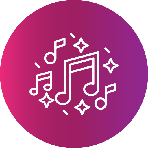 Music Generic gradient fill icon