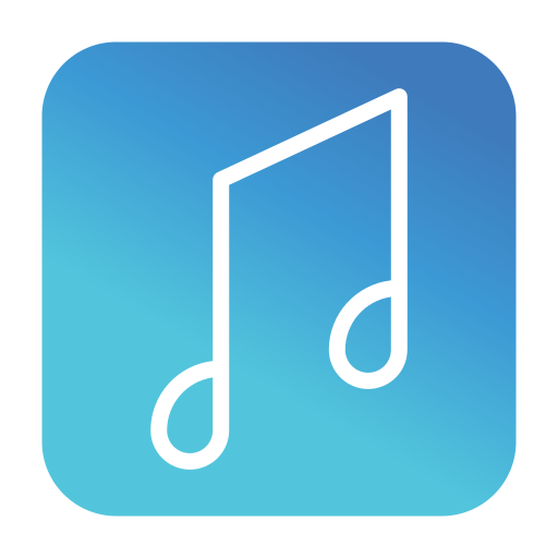 Music player Generic gradient fill icon