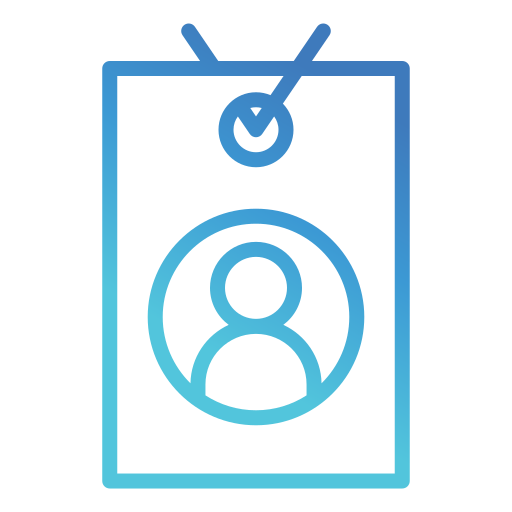 tarjeta de identificación icono gratis