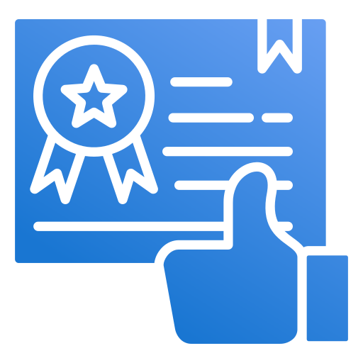 certificado icono gratis