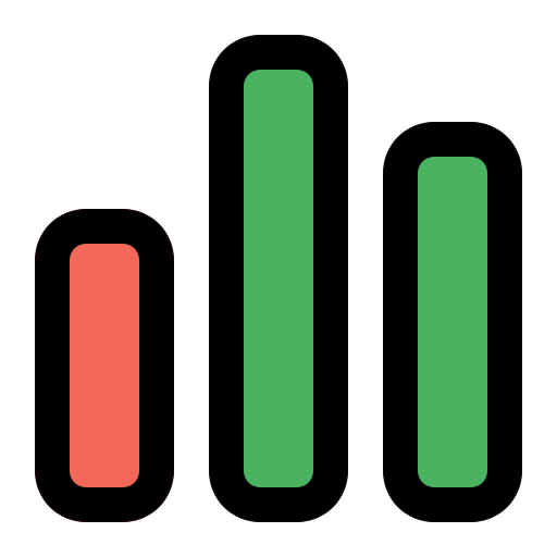 gráfico de barras icono gratis