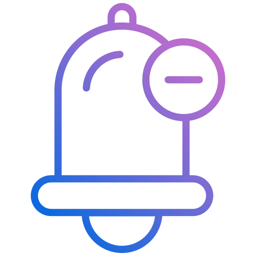 campana de notificación icono gratis