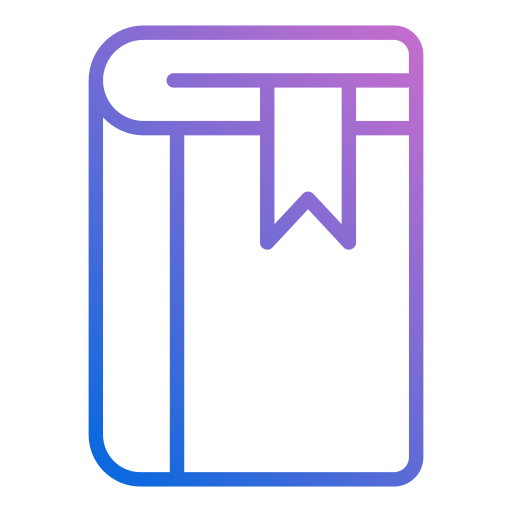 Book Generic gradient outline icon