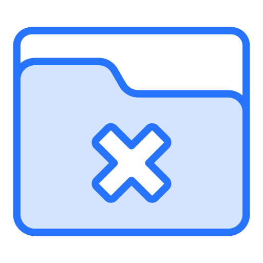 eliminar carpeta icono gratis