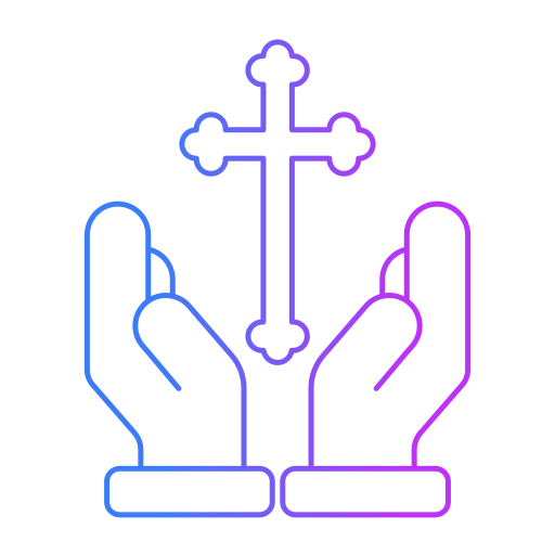 Christian Generic Gradient Outline Icon