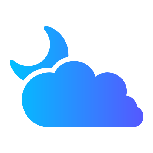 Cloudy night - Free weather icons