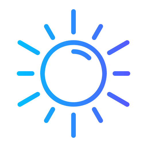 Sun Generic gradient outline icon