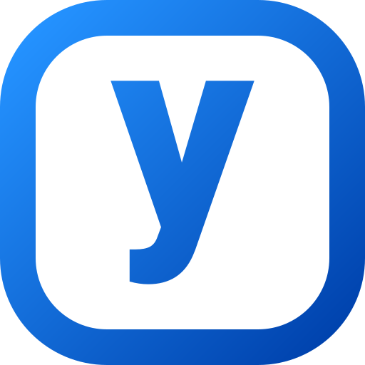 Letter y Generic gradient fill icon