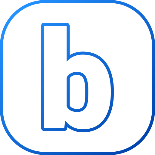 Letter B Generic Gradient Outline Icon