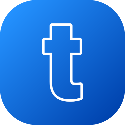 Letter T Generic gradient fill icon