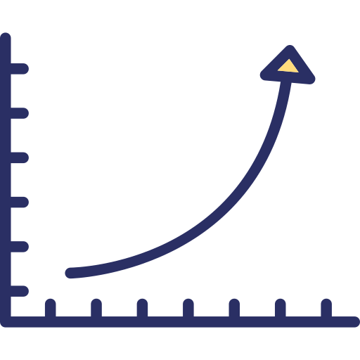 crecimiento icono gratis