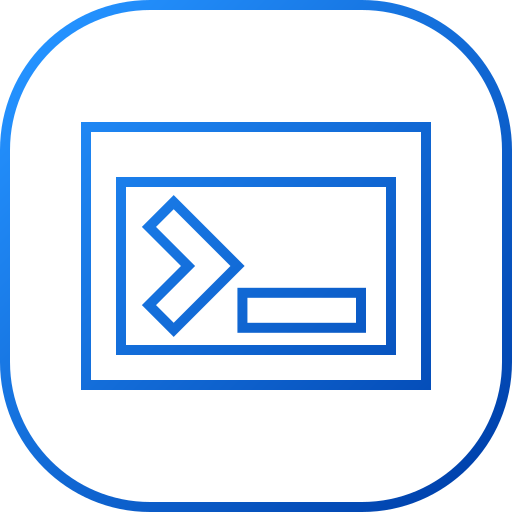 terminal de código icono gratis