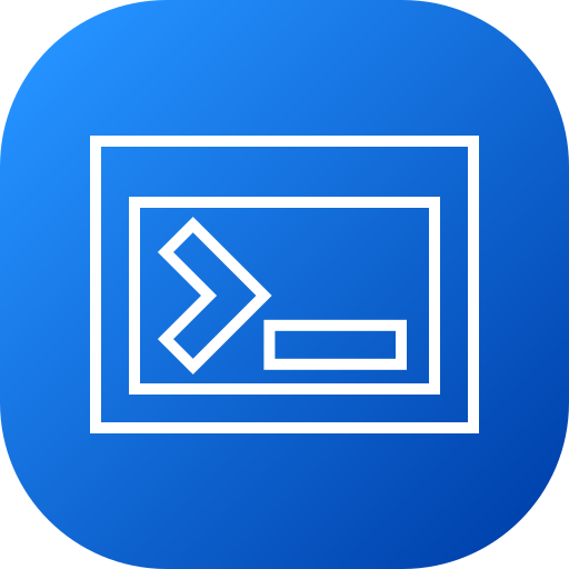 terminal de código icono gratis