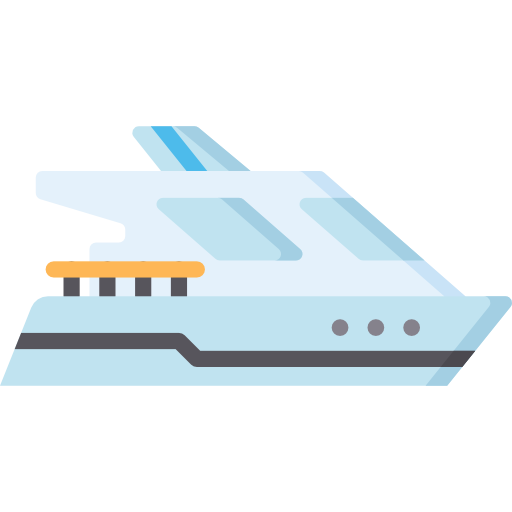 speed boat yacht vector icon, Stock vector