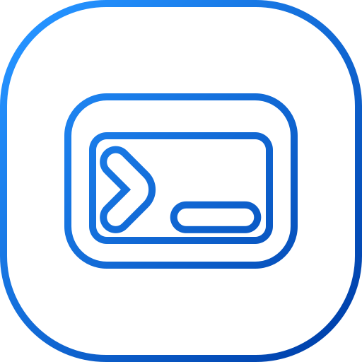 terminal de código icono gratis