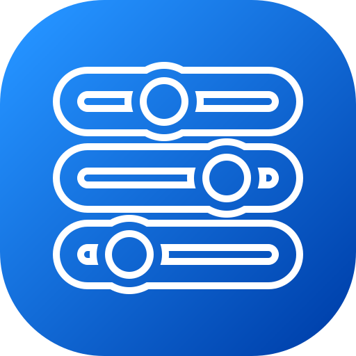 Control de ecualizador icono gratis