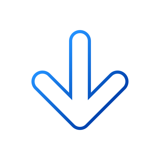 flecha hacia abajo icono gratis