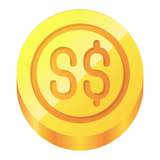 Singapore Dollar Generic Gradient Fill Icon