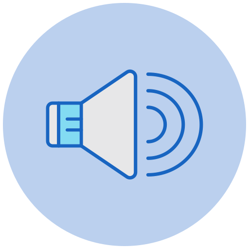 altavoz icono gratis