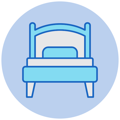 cama individual icono gratis