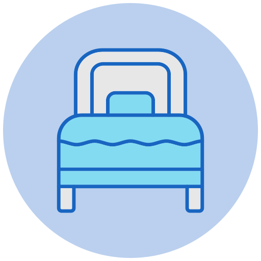 cama individual icono gratis