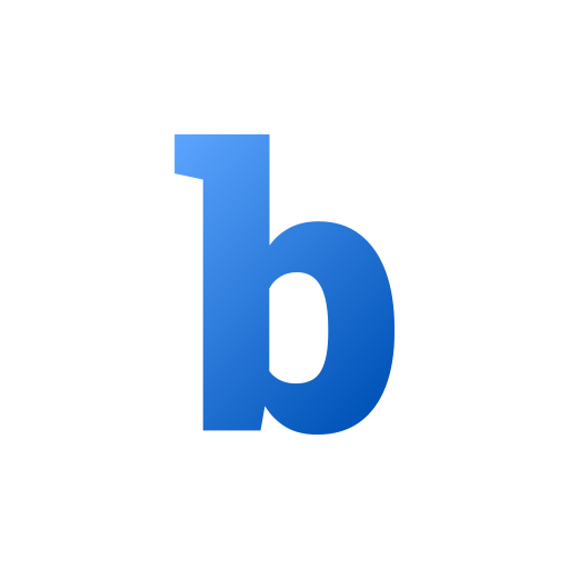 Letter B Generic Gradient Fill Icon