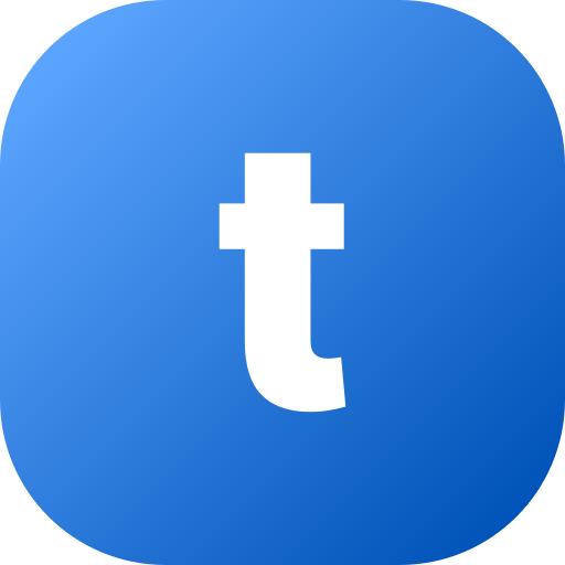 Letter T Generic gradient fill icon