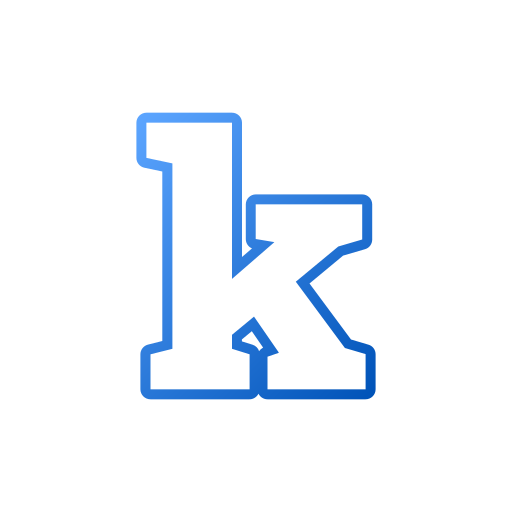 letra k icono gratis