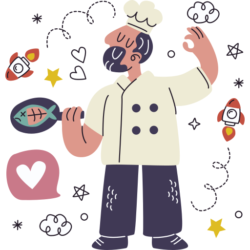 cocinero gratis sticker