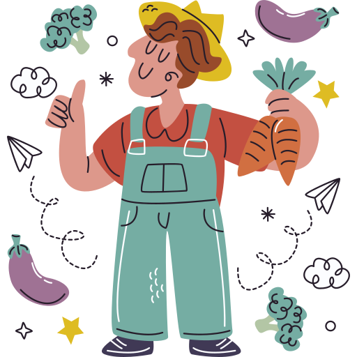 agricultor gratis sticker