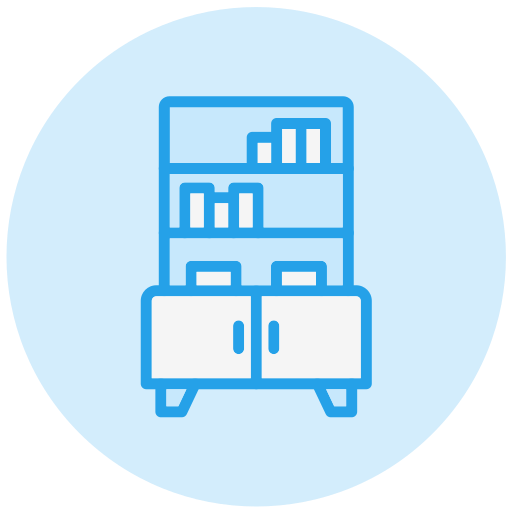 estante para libros icono gratis