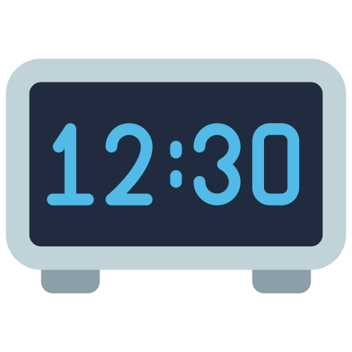 Digital clock Juicy Fish Flat icon