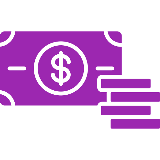 Символ доллара в черном овале бесплатно иконка
