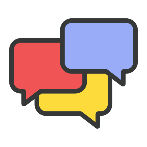 Discussion Generic color lineal-color icon