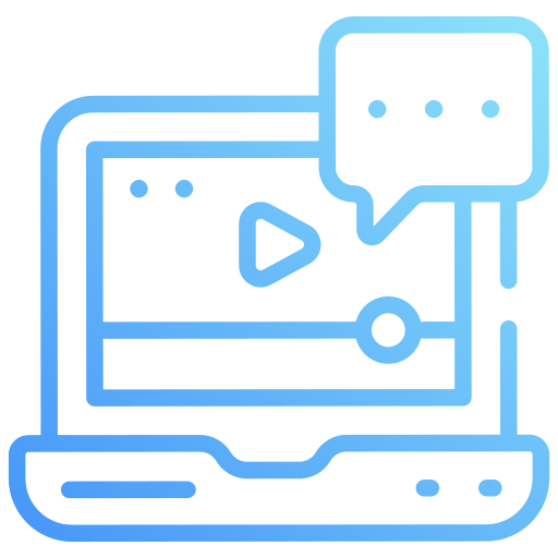 Video chat free icon