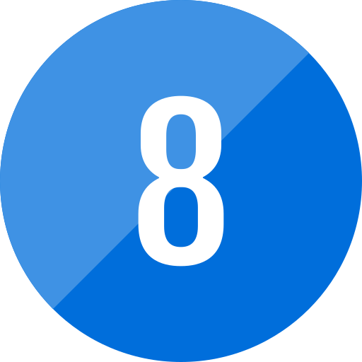 ocho icono gratis